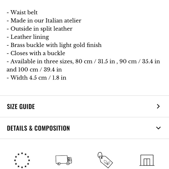 🌿|NWT| Sézane Penelope Belt- 80cm - Picture 13 of 14